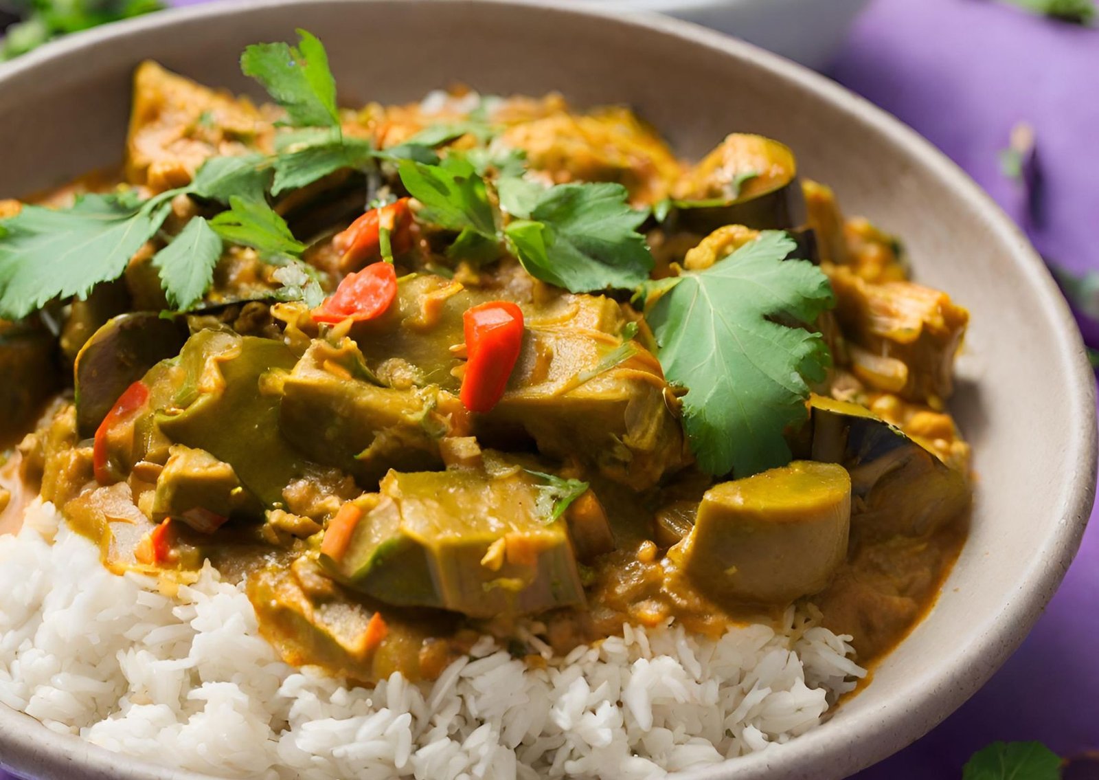 Sie betrachten gerade Rezept: Auberginen-Curry